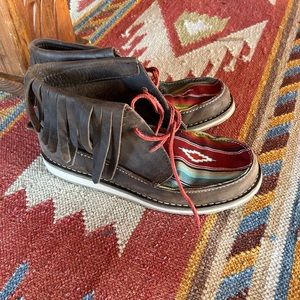 Ariat Fringed Serape Mocs